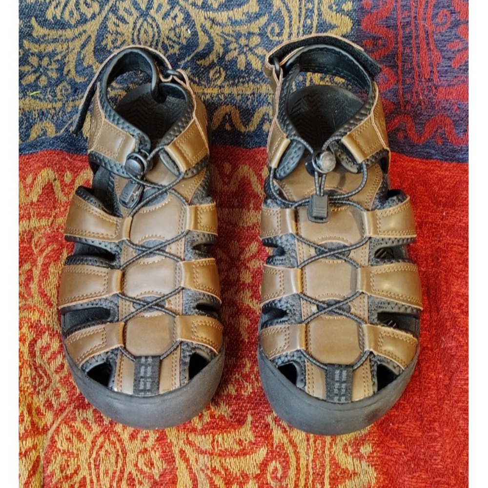 Men's Khombu Brown Travis‎ Active Hiking Summer Sandals Size 9M 1179295